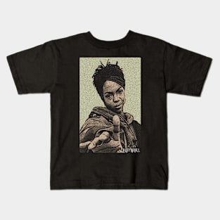 Vintage lauryn hill green Kids T-Shirt